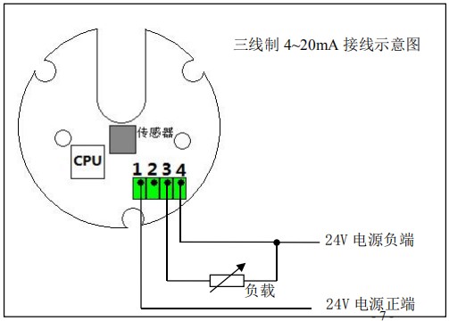 防爆椭圆齿轮流量计三线制接线图